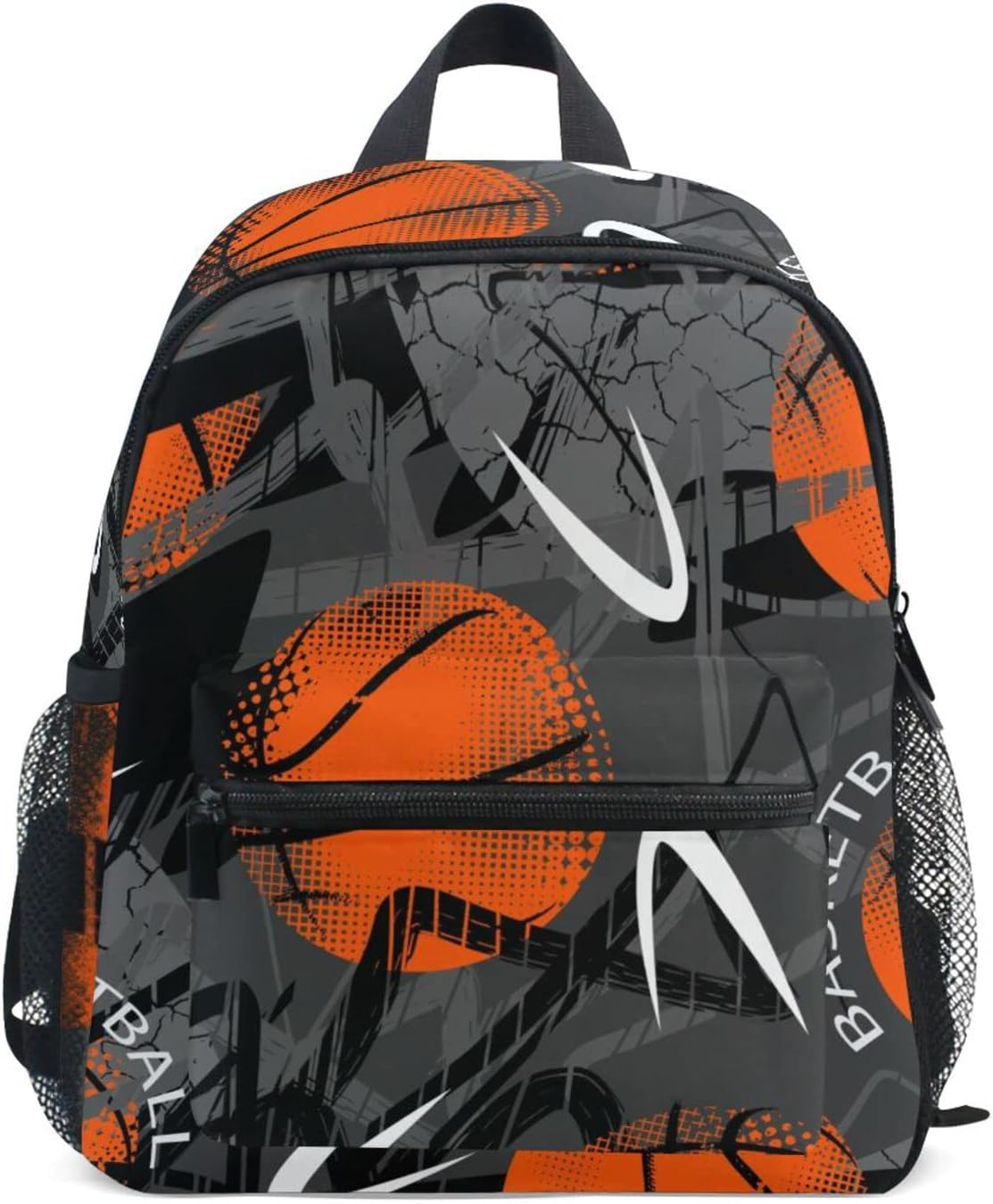 AIXIWAWA Cute Kids Backpack (Basketball Pattern) with Whistle Buckle, Toddler Backpack for Boys and Girls Ages 3-8 image number 4