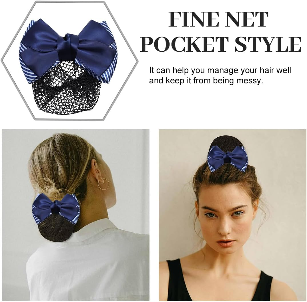 BDEPSTR Pack of 2 Net for Hair, Hair Nets Hairstyles, Hair Net, Hair Net, Hair Nets, Bun Net, Ballet Bun Net, Crystal Hair Net, Ballet Hair Net, Bun Ballet Girls, Bun Glitter, Bun Nets A image number 4