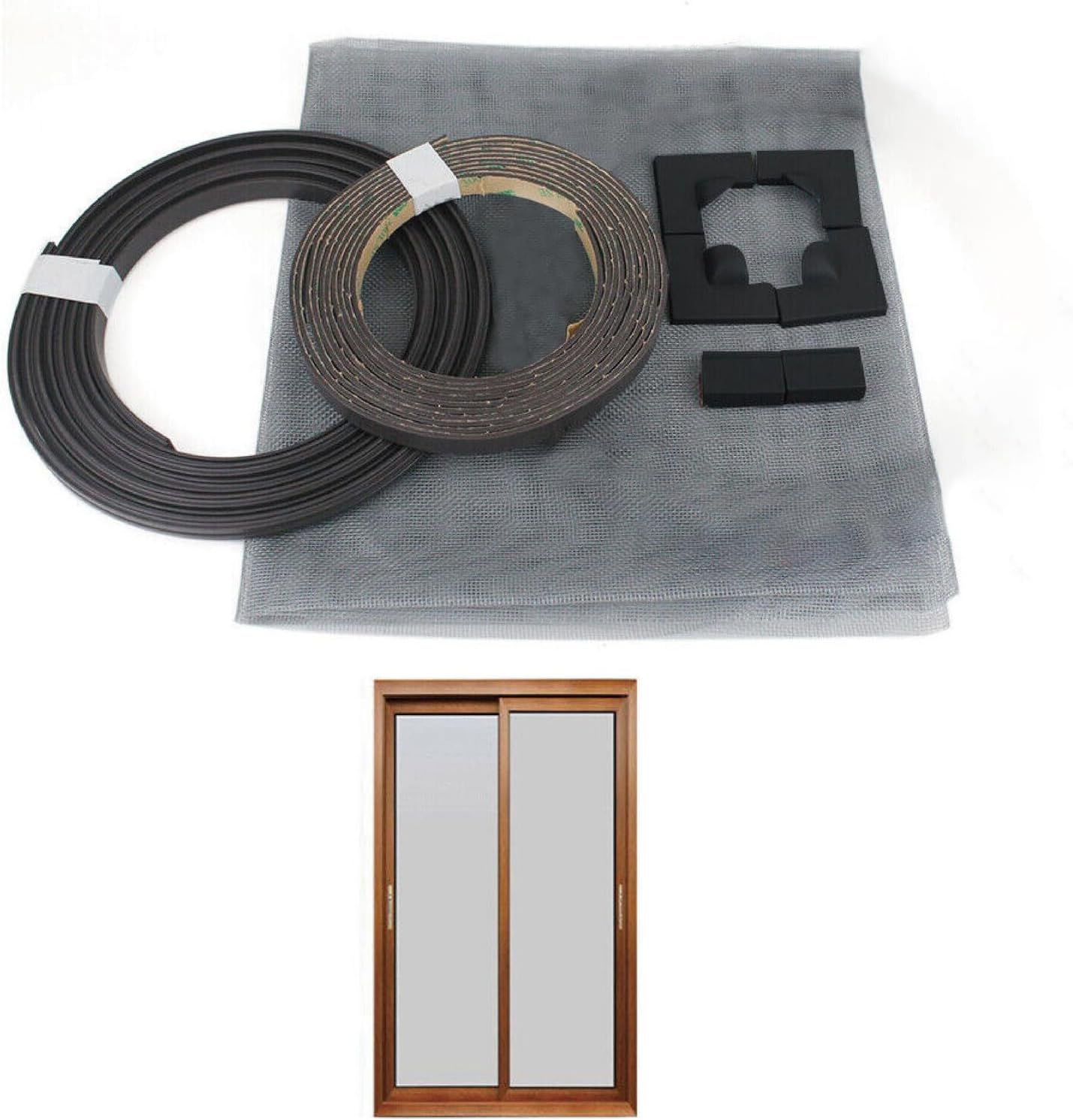 Tootoo Adjustable DIY Magnetic Window Screen Mesh Fly Net - 3 Sizes (60X100Cm) image number 1