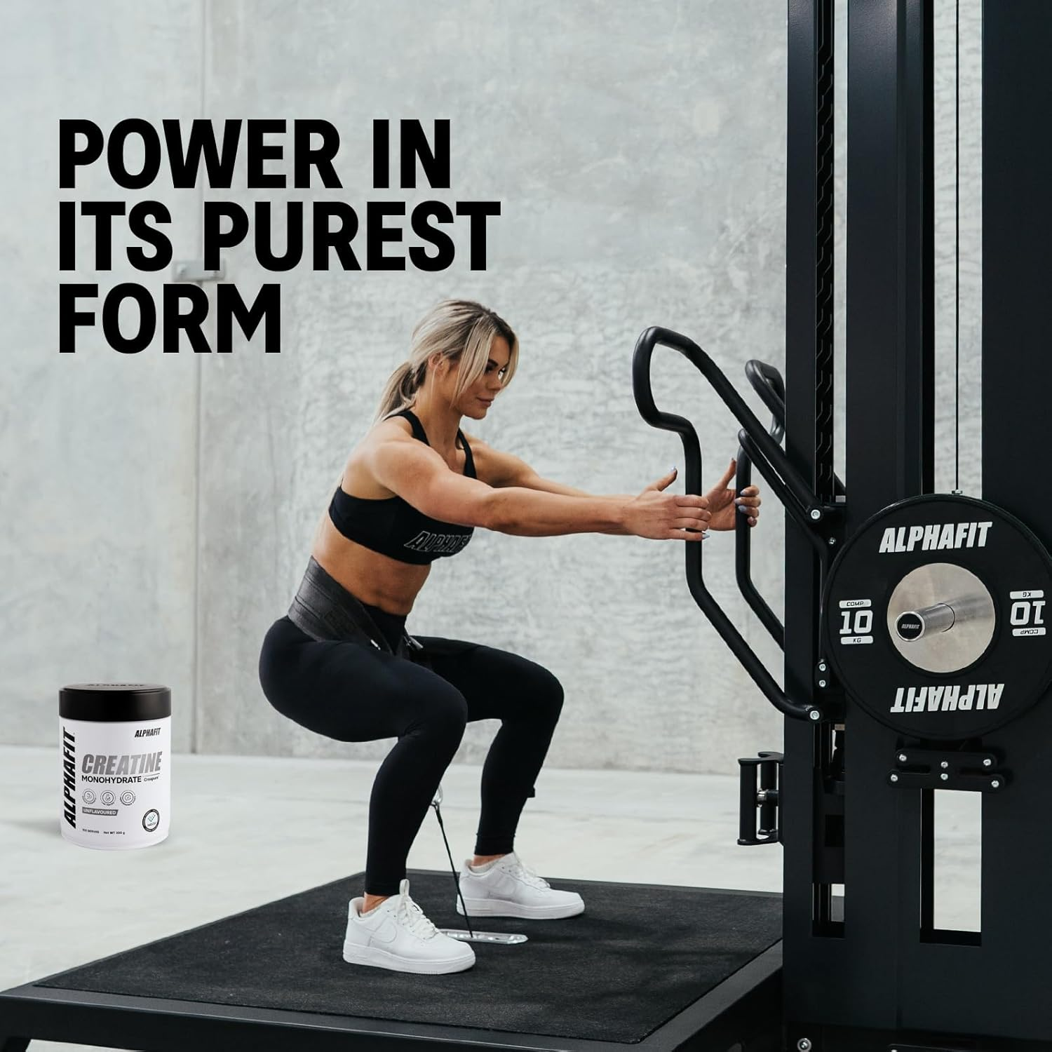 ALPHAFIT Creapure&reg; Creatine Monohydrate Powder, Muscle Growth & Power, Unflavoured, HASTA Certified, 300G (100 Serves) image number 5