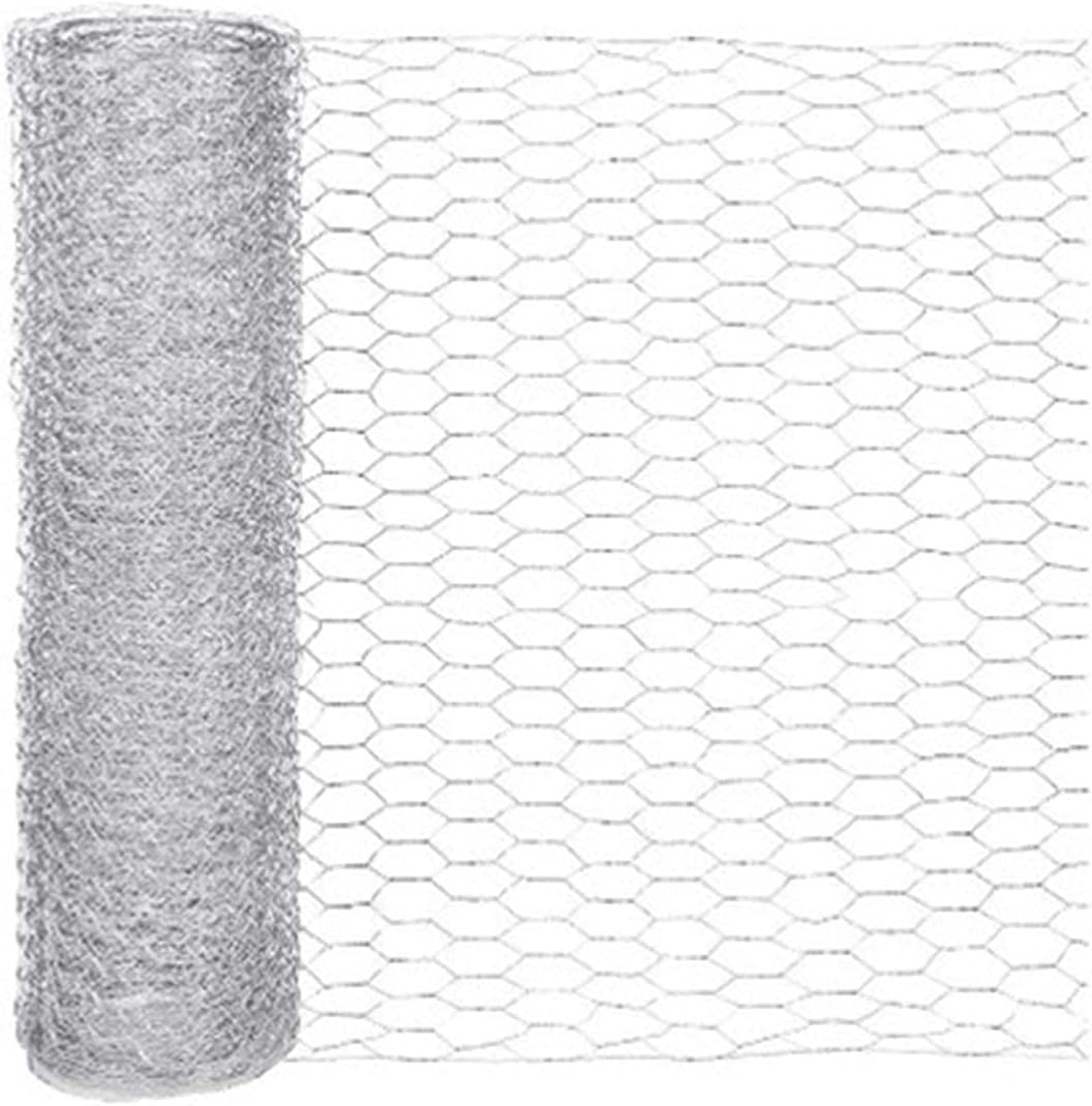Chicken Wire Net Bird Barrier Netting Mesh for Craft Projects- Galvanized Metal Hexagonal Wire Netting, Lightweight Mesh Wire for Craft Projects, Home Use And
