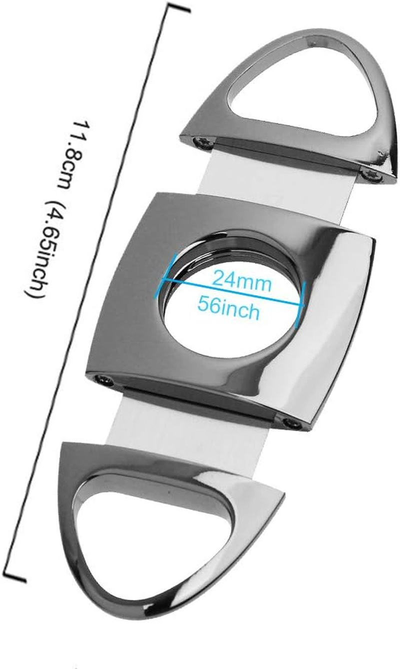 PIPITA Torch Cigar Lighter Gift Set,Windproof Triple Jet Flame Torch Lighter with Punch and Cigar Cutter Set, Refillable Buntane Gas Lighters (Without Gas) image number 3