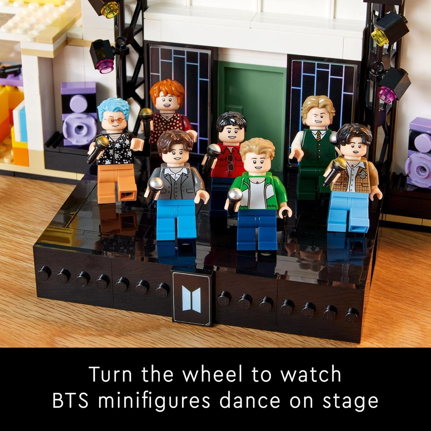 LEGO&reg; Ideas BTS Dynamite 21339 (749 Pcs) Building Kit with 7 Minifigures Featuring RM, Jin, SUGA, J-Hope, Jimin, V and Jung Kook, Merchandise Collectible for BTS Fans image number 6