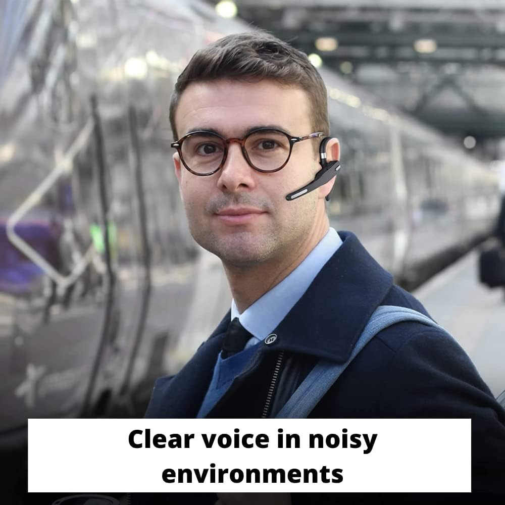 NK Wireless Bluetooth 5.0 Headphones + Charging Box 450 Mah - Headphones with Hands-Free Calling, Microphone, Clear Voice Technology, 100 Mah Battery, Ultra Light Weight - Iphone and Android image number 5