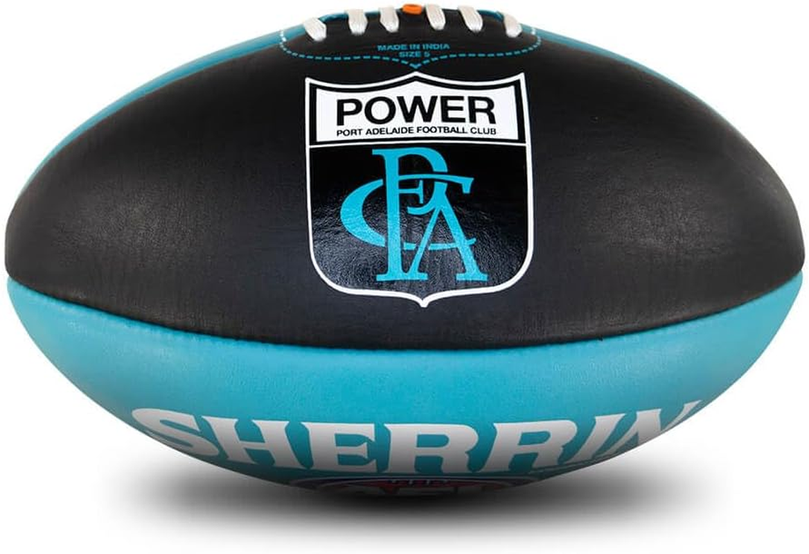 Port Adelaide Leather Football - Size 5