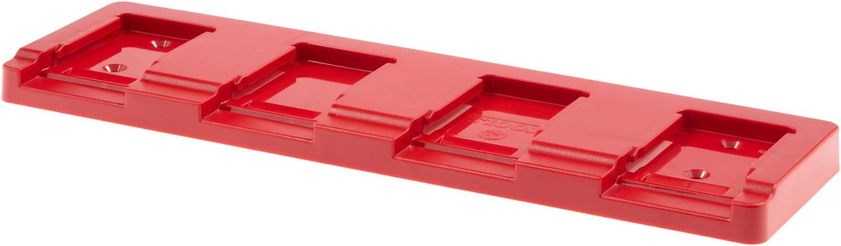 48 Tools Ozito 18V Battery Holder Wall Mount - UV Stabilised ABS Plastic, Secure Locking Mechanism, for Workshop, Truck, Van, Trailer Tool Storage, Model BH-OZI-MOR-04 image number 3