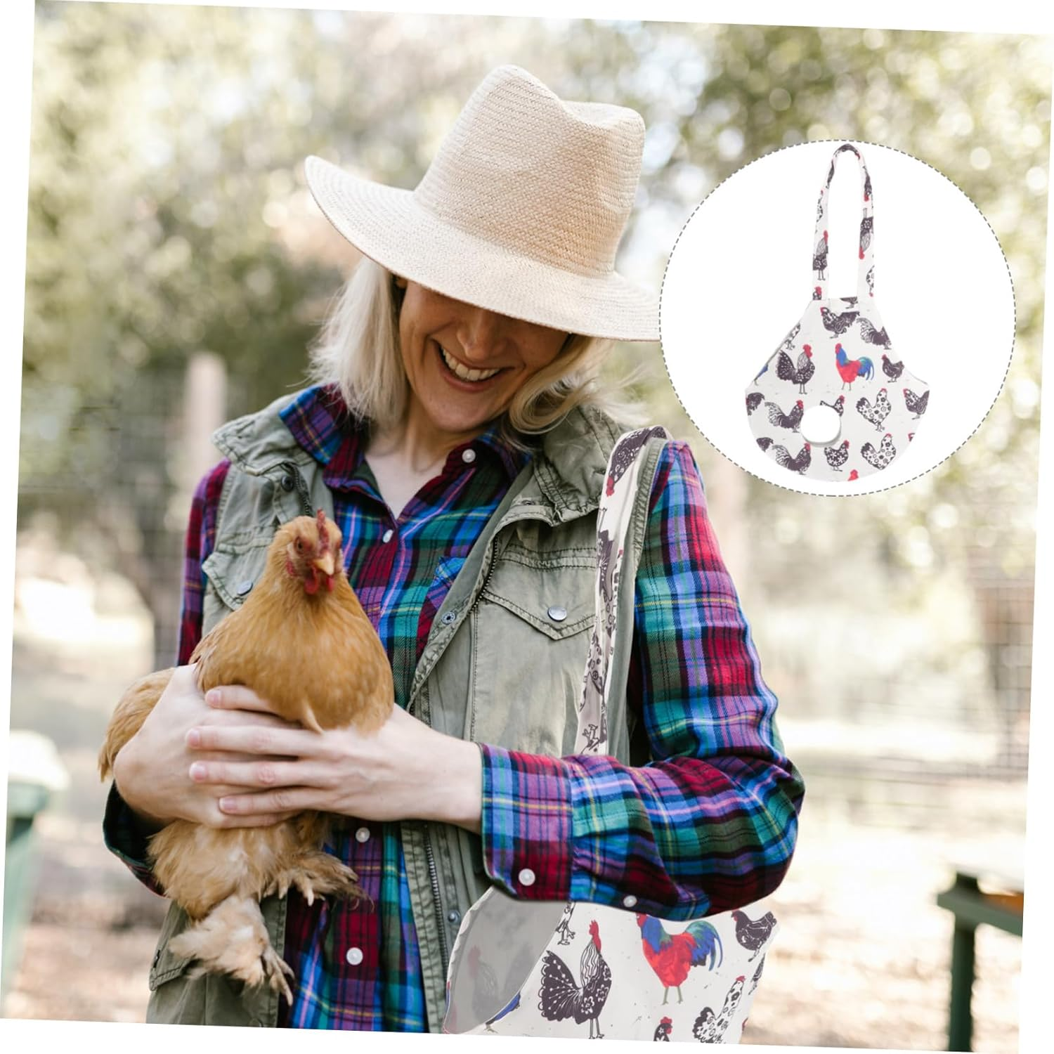 PAMINGONO Versatile Chicken Holder Bag Rooster Catching Bag Hen Sling Easy to Use Washable image number 5