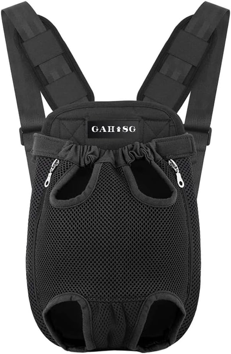 GAHOSG Dog Cat Carrier Backpack Adjustable Pet Carrier Backpack Travel Bag, Easy-Fit for Traveling Hiking Camping for Small Medium Dogs Cats Puppies,Black, Large image number 4