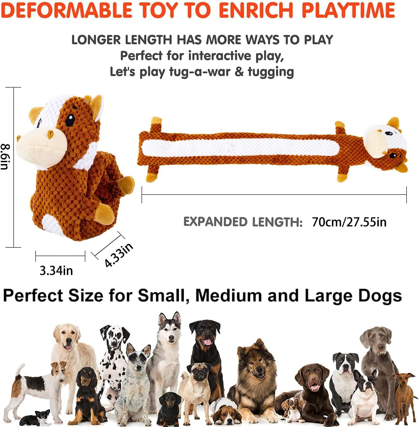 Intelligence Toy for Dogs - Sniffing Toy, Squeaky Puppy Toy, Interactive Dog Toy, Puzzle Toys for Dogs, Cattle Interactive Toy image number 1