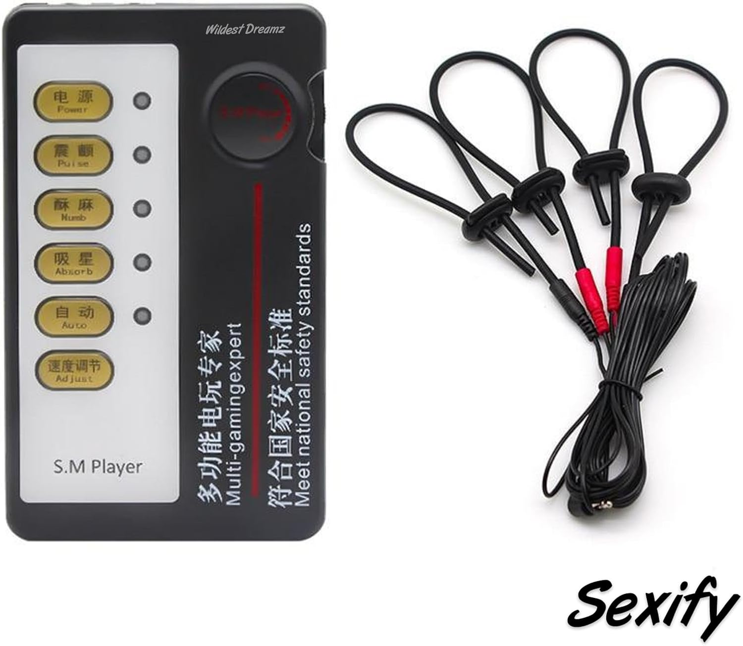 Wildest Dreamz Electro Kit E Stim Electric Cock Ring Shock Electro Pulse Stimulation Shocker BDSM Sex Toy image number 5