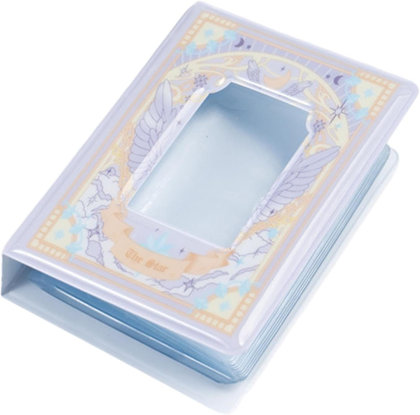 Colaxi 3 Inch Photocard Holder Book, Mini Photo Album, Mini Picture Album Collectbook Photocard Binder, Binder Photocard for Game Cards Train Ticket, Style B