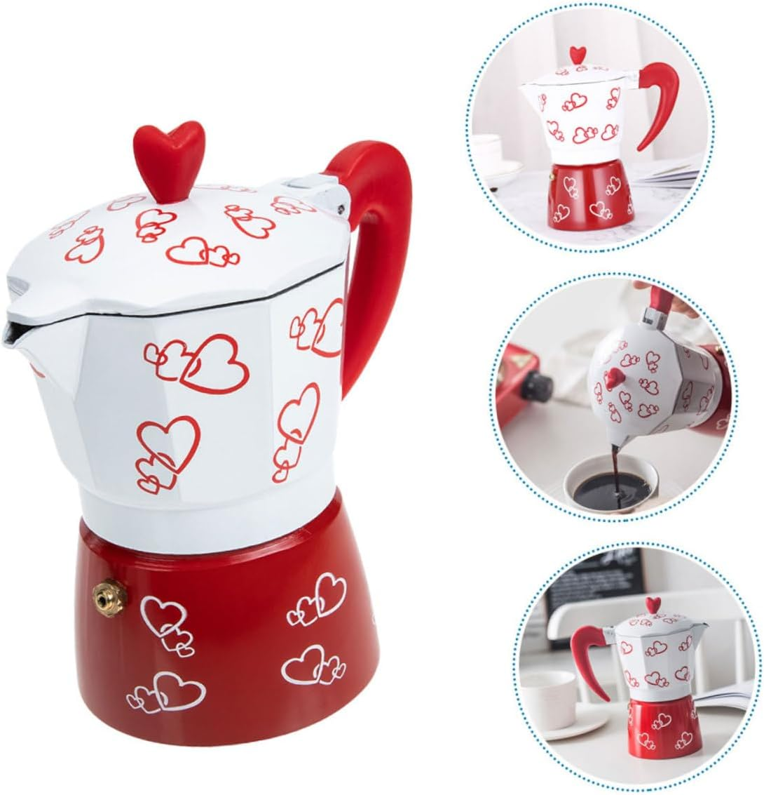 Angoily Aluminum Alloy Italian Mocha Pot Coffee Maker Capacity Lightweight Boiling Pot for Home Kitchen Tea House Coffee Shop image number 4