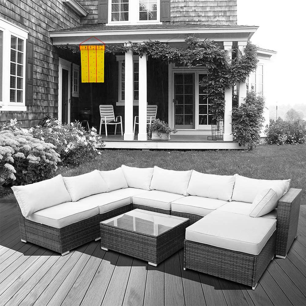 W4W, Giant Sticky Fly Trap Roll - MAX Strength - Outdoor/Indoor - Non Toxic - for Flies and Other Bugs (2 Pack- Contains 2 Giant Fly Rolls) image number 6