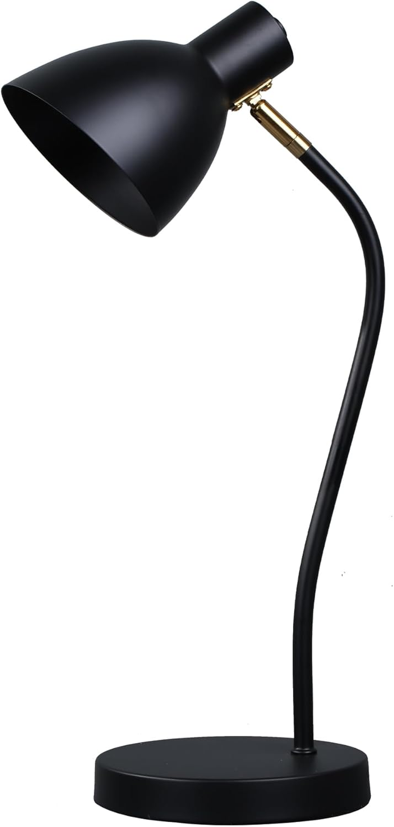 Lexi Lighting Eloise Touch Table Lamp, Touch Control Bedside Nightstand Reading Lamp, Flexible Head, Height 46Cm, E14 Bulb Base, Black Metal Desk Lamp for Bedroom Office Living Room