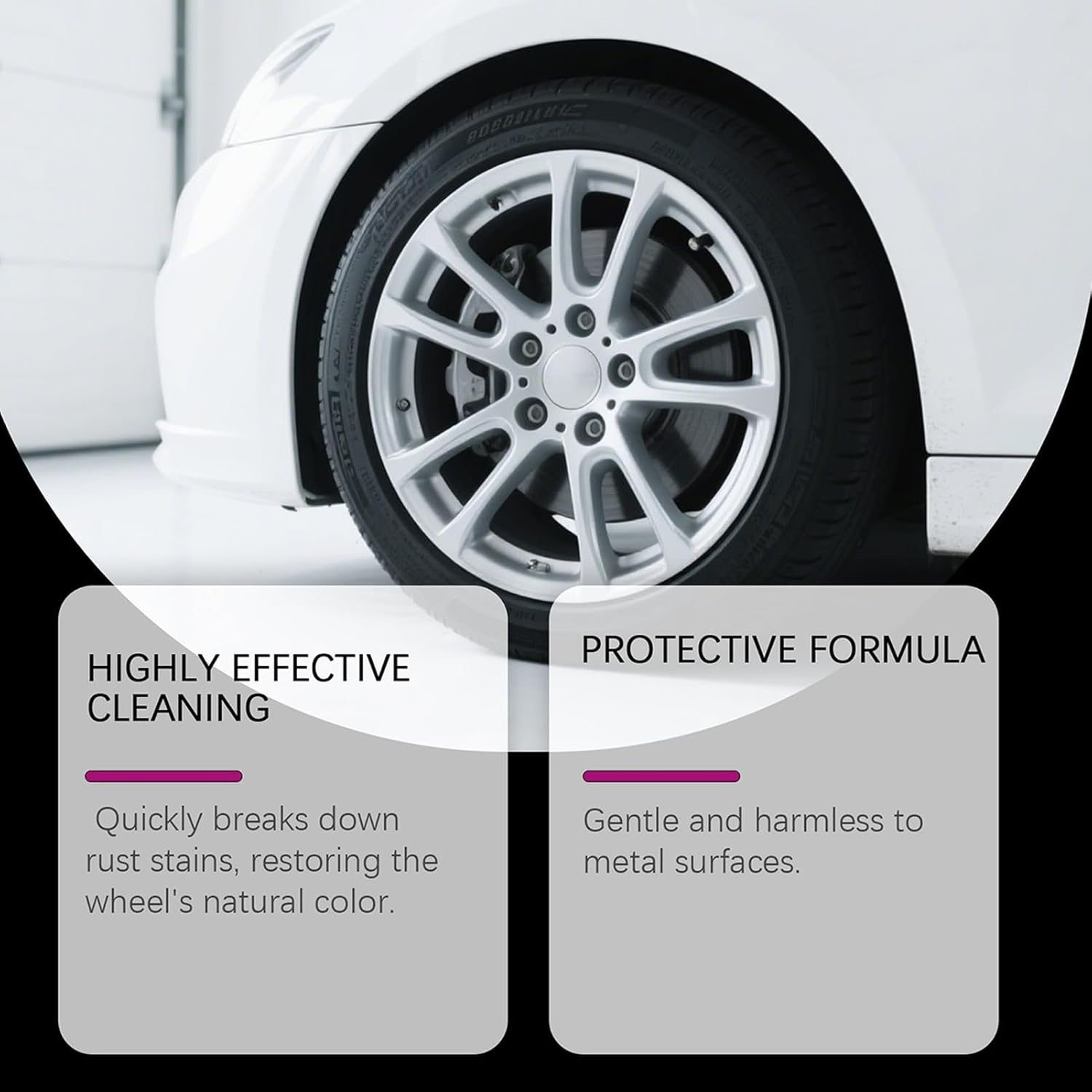 Rust Remover Spray for Car, 100Ml Car Wheel Cleaner Rust Dissolver, Multipurpose Automotive Detailing Supplies for Truck RV Sedan Motorcycles Pickup image number 1