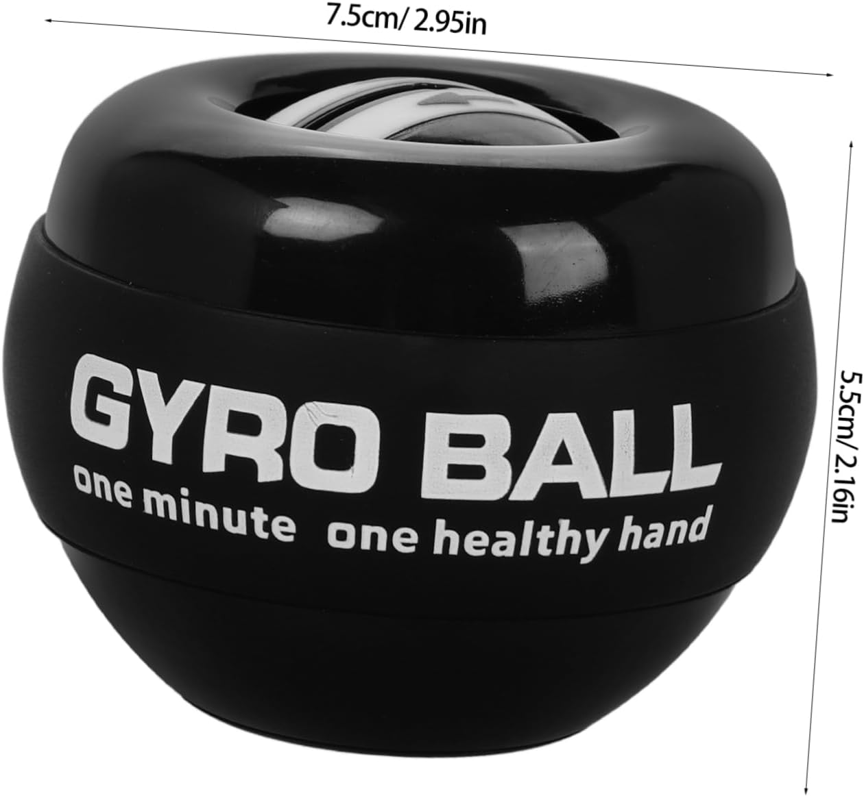 HOLIDYOYO Gyro Ball Wrist Strengthening Hand Grip Strength Trainer Self-Start Function, Heavy Duty Grip Strength Trainer Ball for Finger Exercise and Carpal Tunnel Relief, Suitable for Fitness and Arm Wrestling Training image number 5