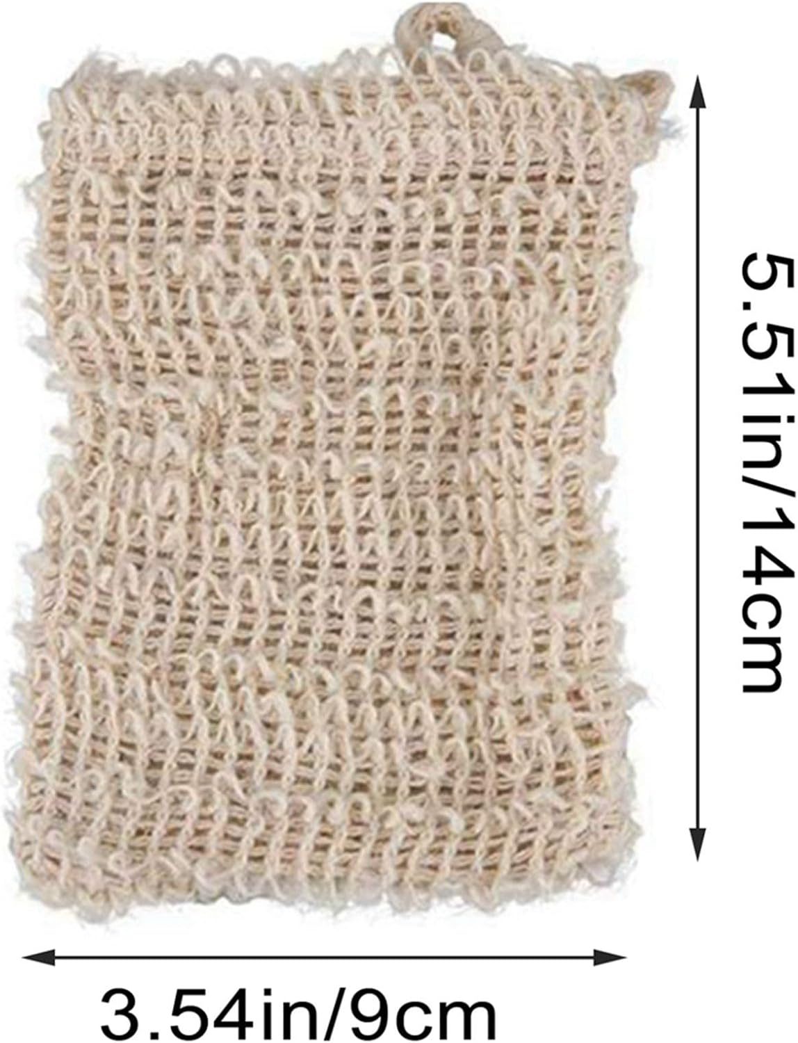 200Pcs Shower Bath Sisal Soap Bag Natural Sisal Soap Bag Exfoliating Soap Saver Pouch Holder image number 3