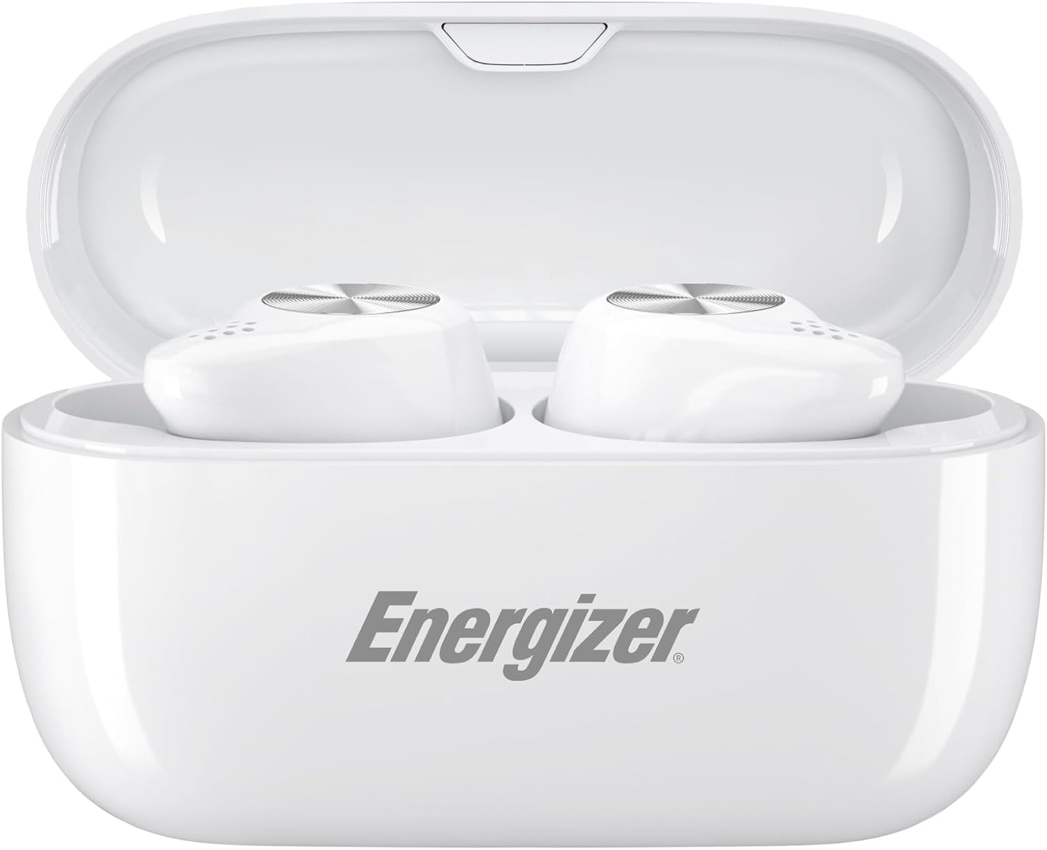Energizer - Bluetooth Headphones 5.2, 5 Hours Use, Touch Control, Pairing, Handsfree, Stereo Sound - White image number 5