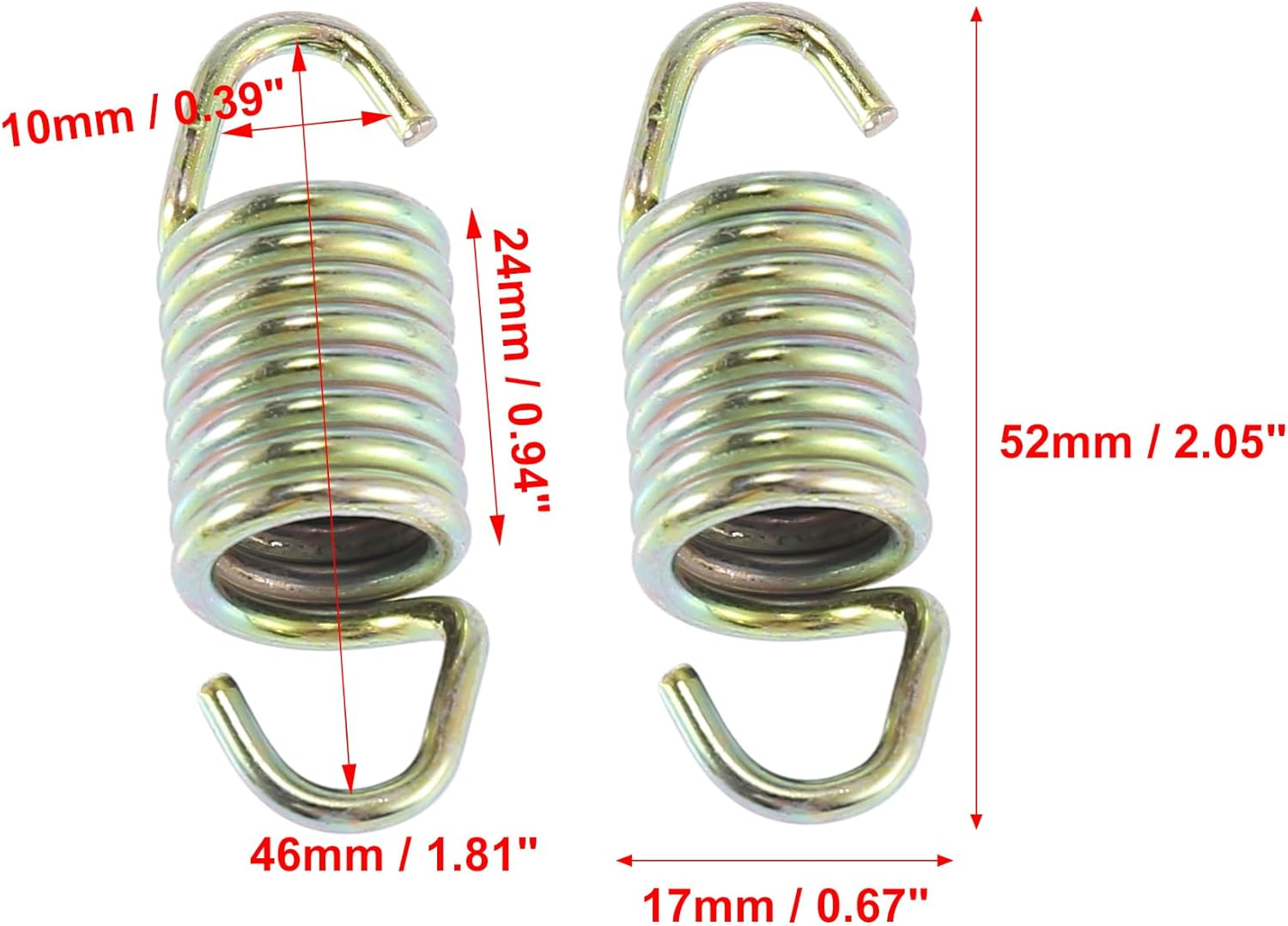 Motoforti 5Pcs ATV Motorcycle Exhaust Spring Replacement 7041687 for Polaris Sportsman RZR image number 3