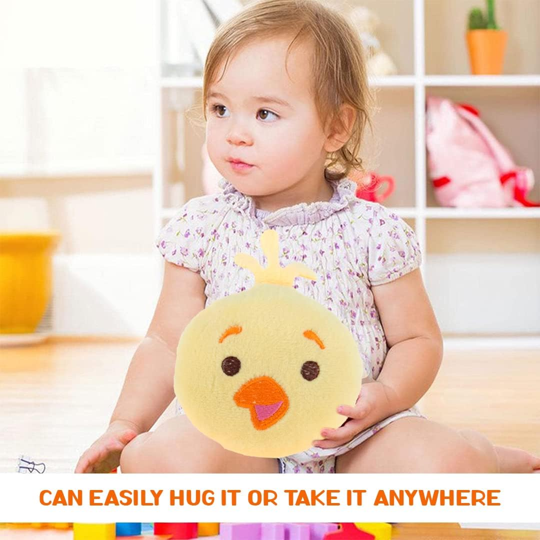 [4PCE] Easter Plush Chicken, 8Cm X 10Cm (Yellow), Stuffed Animal Toys, Cute Chicken, Soft Animal Easter Toy for Kids, Plush Decoration,