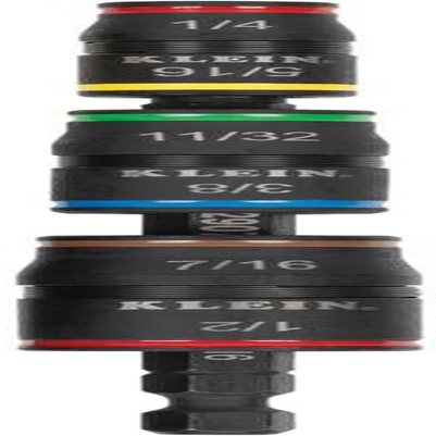 KLEIN TOOLS Impact Driver, 7-In-1 Impact Flip Socket Set, 6 Hex Driver Sizes plus a 1/4-Inch Bit Holder 32907, Black/Orange image number 3