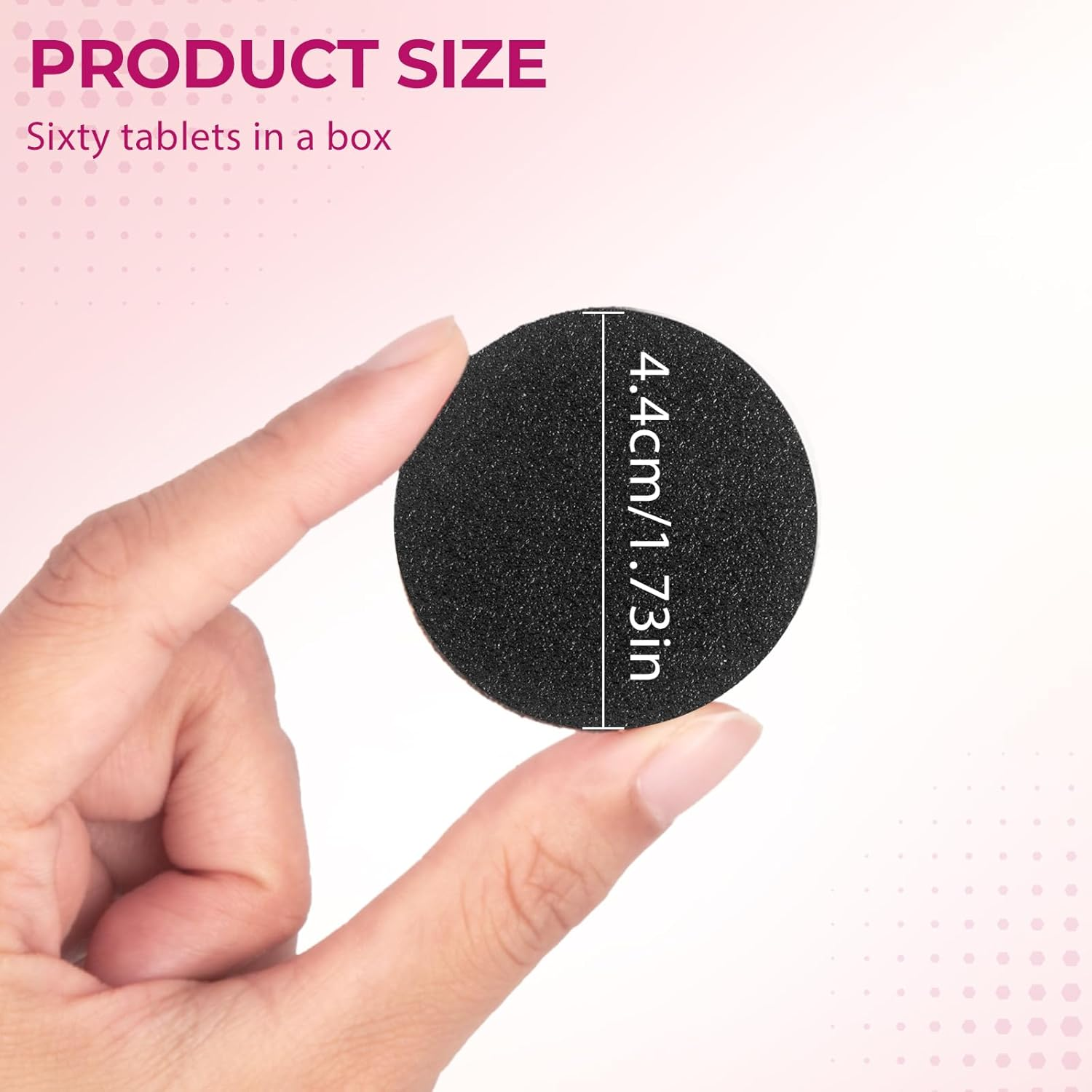 Krofaue 60 PCS Replaceable Sandpaper Discs - 80 & 100 Grit Pad Refills for Electric Foot File Callus Remover - Dead Skin and Calluses Removal image number 6