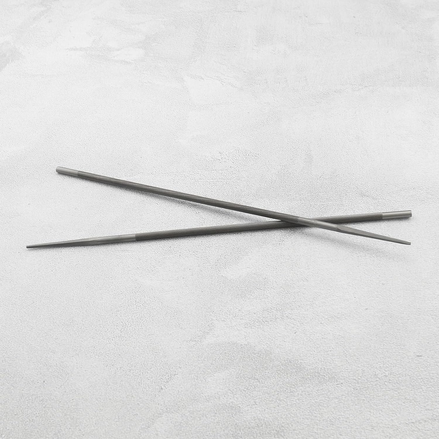 Ecsing 12Pcs round Chainsaw File Steel Chain Saw File Sharpener Accessories for 0.325 Medium Saws Chainsaw Sharpening File 4.8Mmx200Mm Silver image number 1