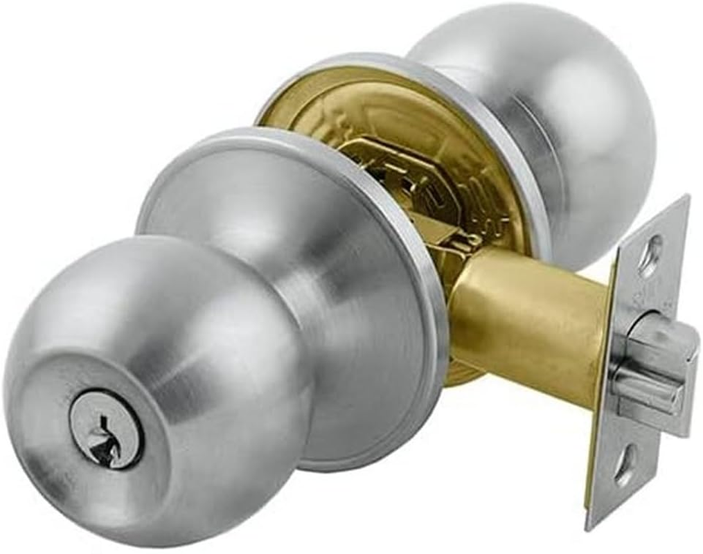 Romak 608610KD Raymond Brushed Nickel Entrance Knob Set