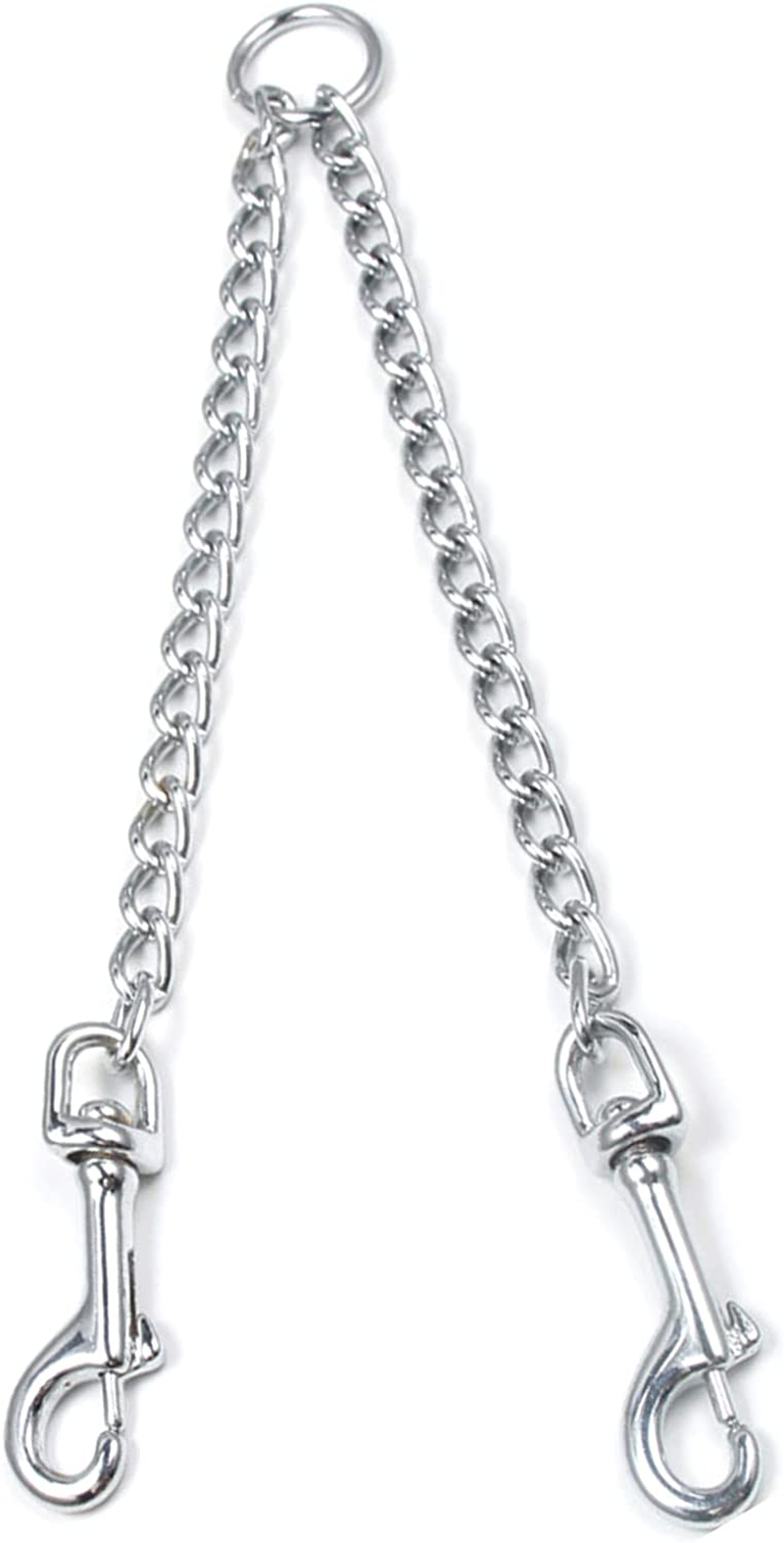 LERTREEUK Double Lead for Dog, Stainless Steel, 2 Way Chain, Double Dog Coupler, 50 Cm image number 5