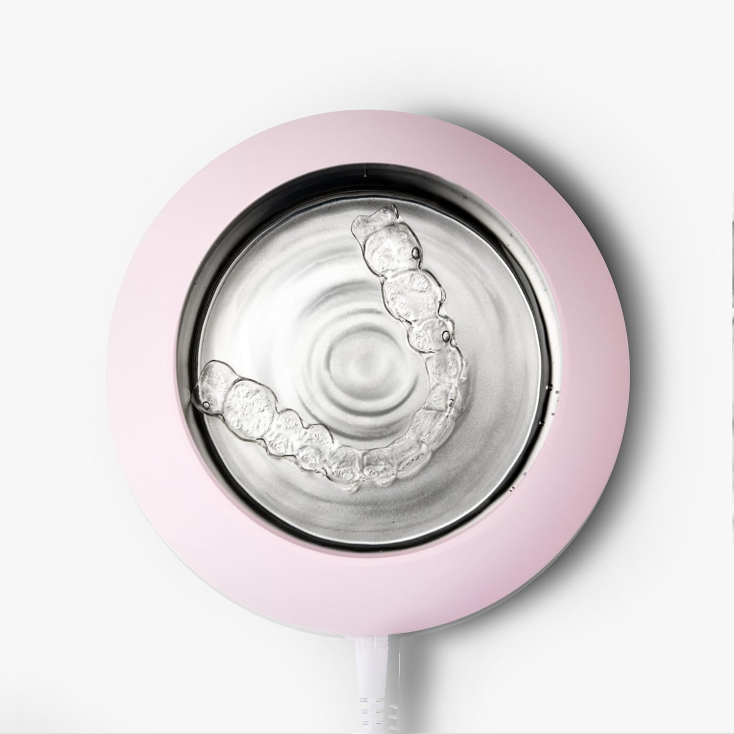 Dental Pod | Rose Pink | Retainer Cleaner | Dentures Cleaner | Ultrasonic Cleaning Machine for Dentures, Aligner, Retainer, Mouth Guard | Zima Dental