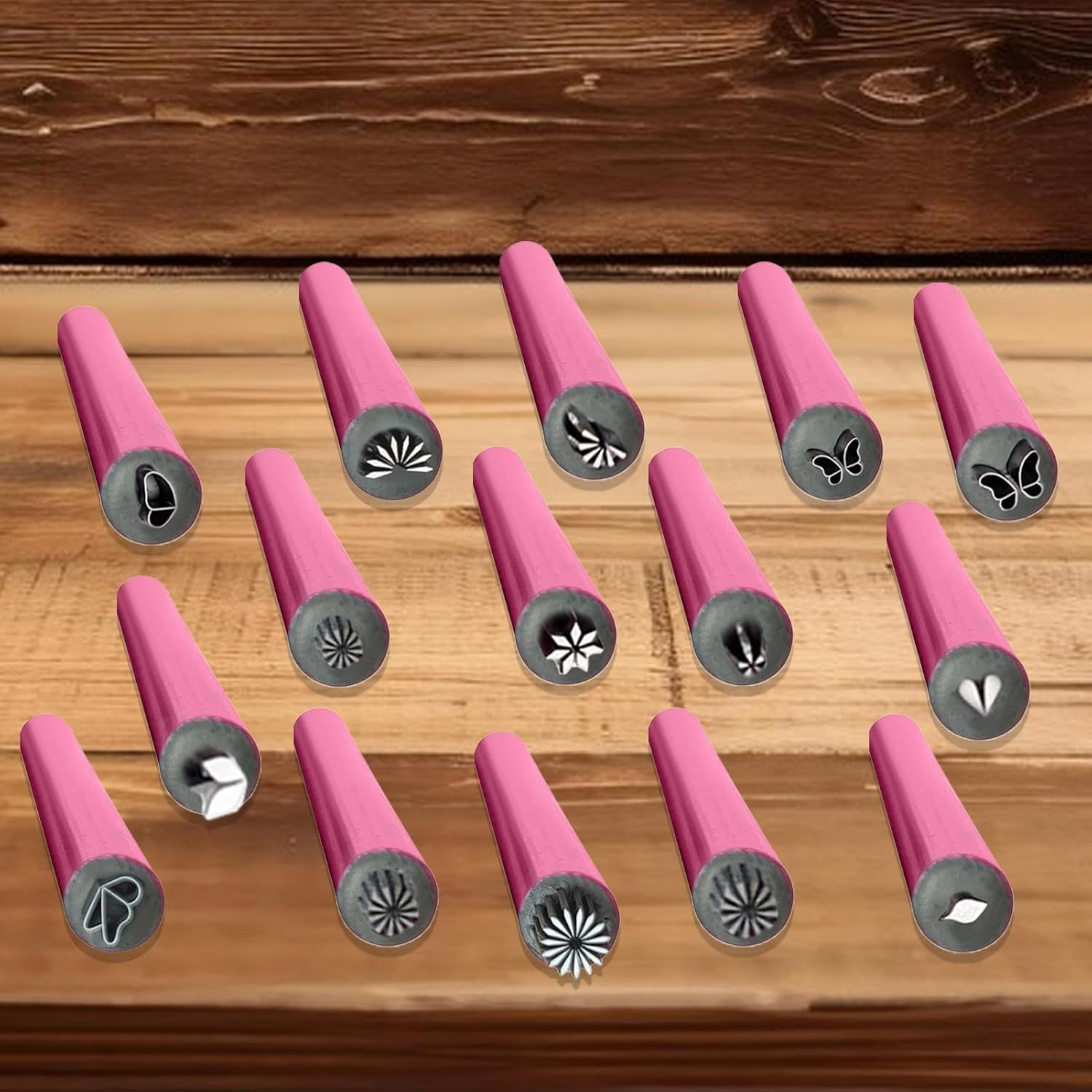 Stamp Nail Tool,15X Nail Tools Stamp with 6 Different Art Patterns - Stamper Tool Graffiti Art Dotting Tools Design for Women Girls Stamping Plate image number 6