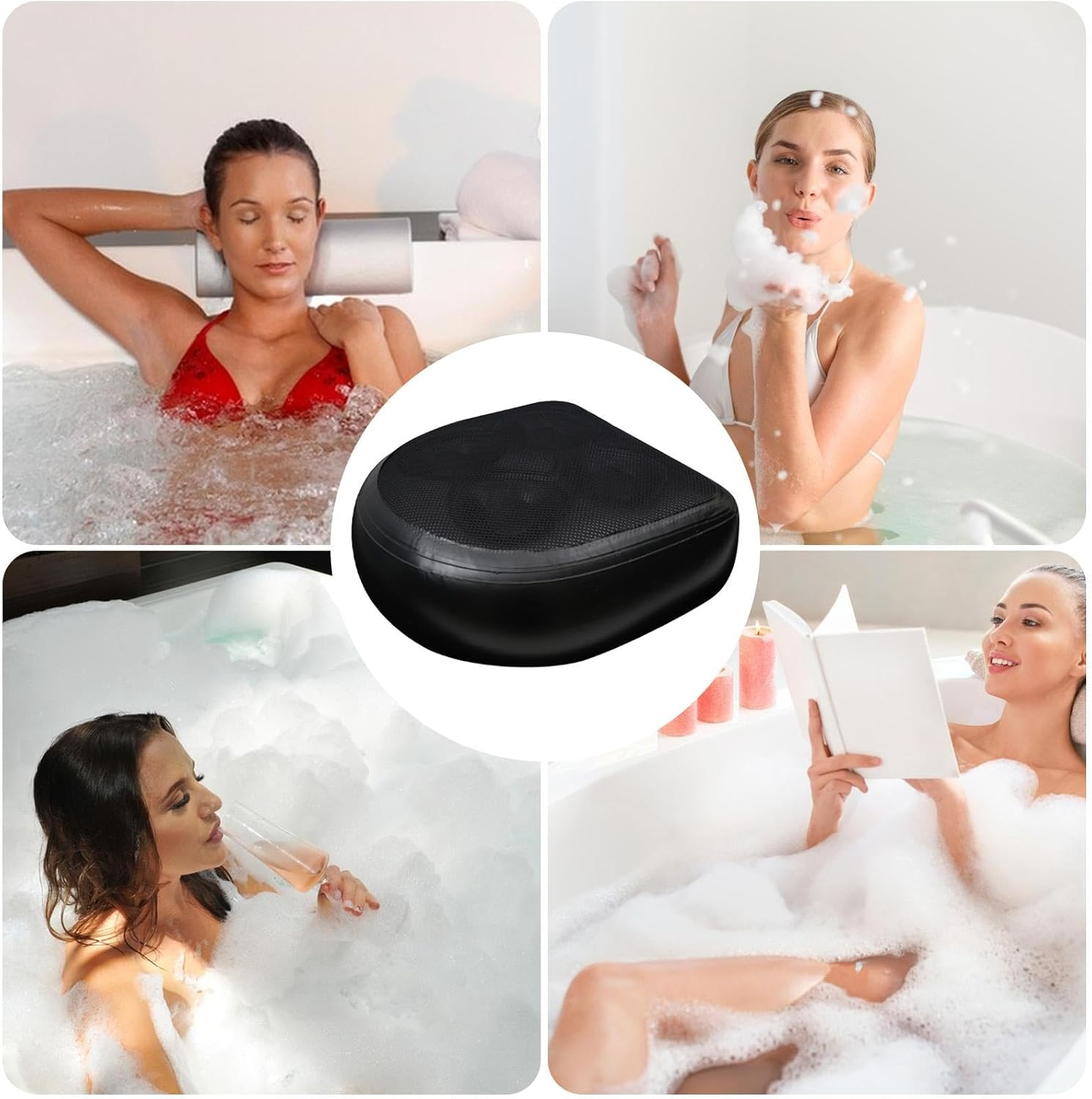 SPA Booster Seat Cushion,Inflatable Seat Cushion for Bathtub | Portable Weighted SPA Booster Seat Cushion for Bathroom and Hot Tub image number 6