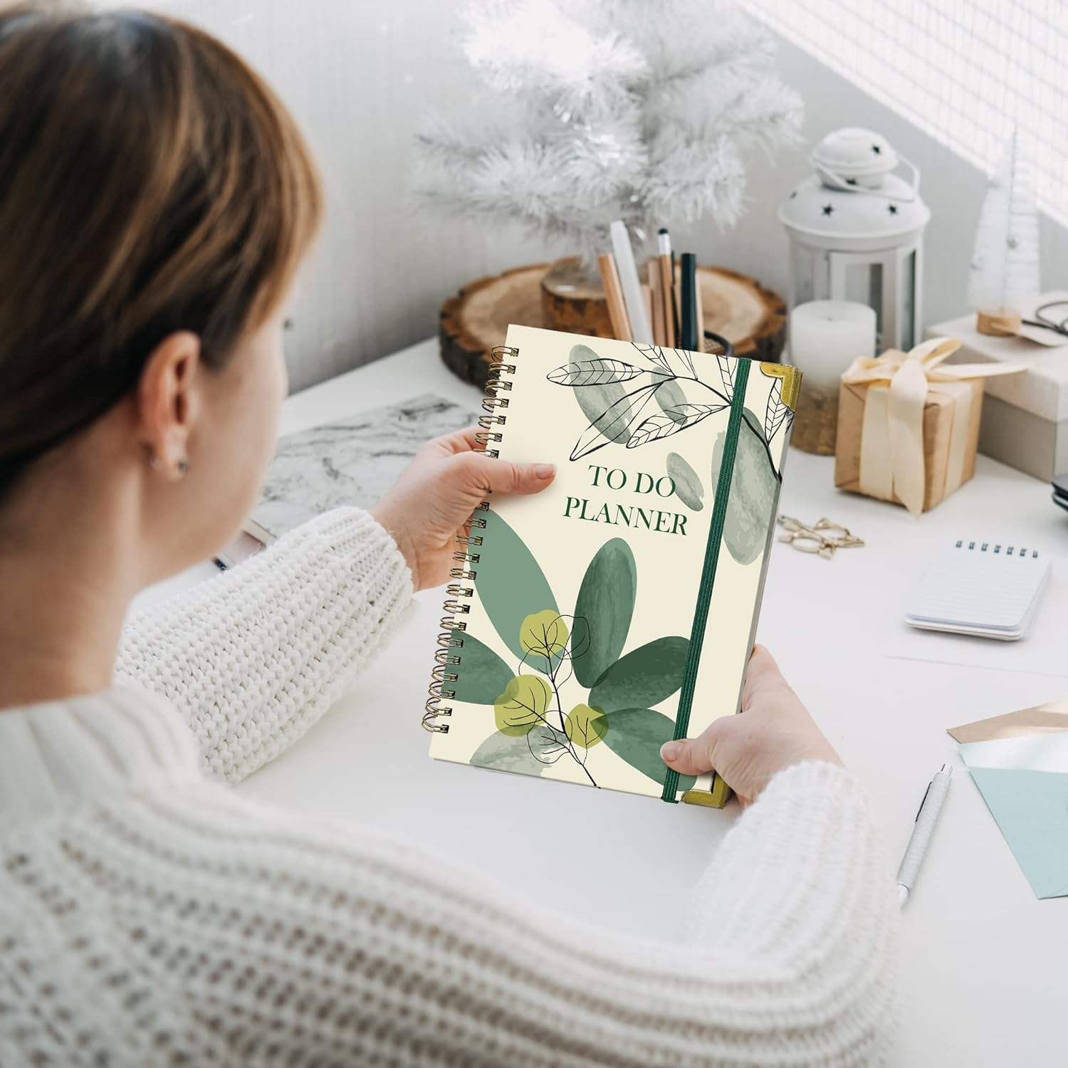 BIROYAL Undated Daily Planner Notebook with to Do List, 120 Pages / 60 Sheets of 148 X 210 Mm Organiser Spiral Pad, Hard Cover Daily Planning Notebook for Office or School image number 5