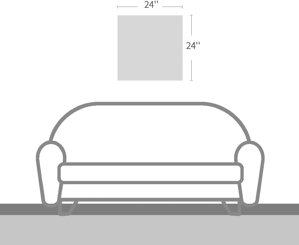 Seven Wall Arts - 100% Hand Painted Oil Painting Animal Stretched and Framed Ready to Hang for Living Room Father'S Day (24 X 24 Inch, Happy Frog) image number 2