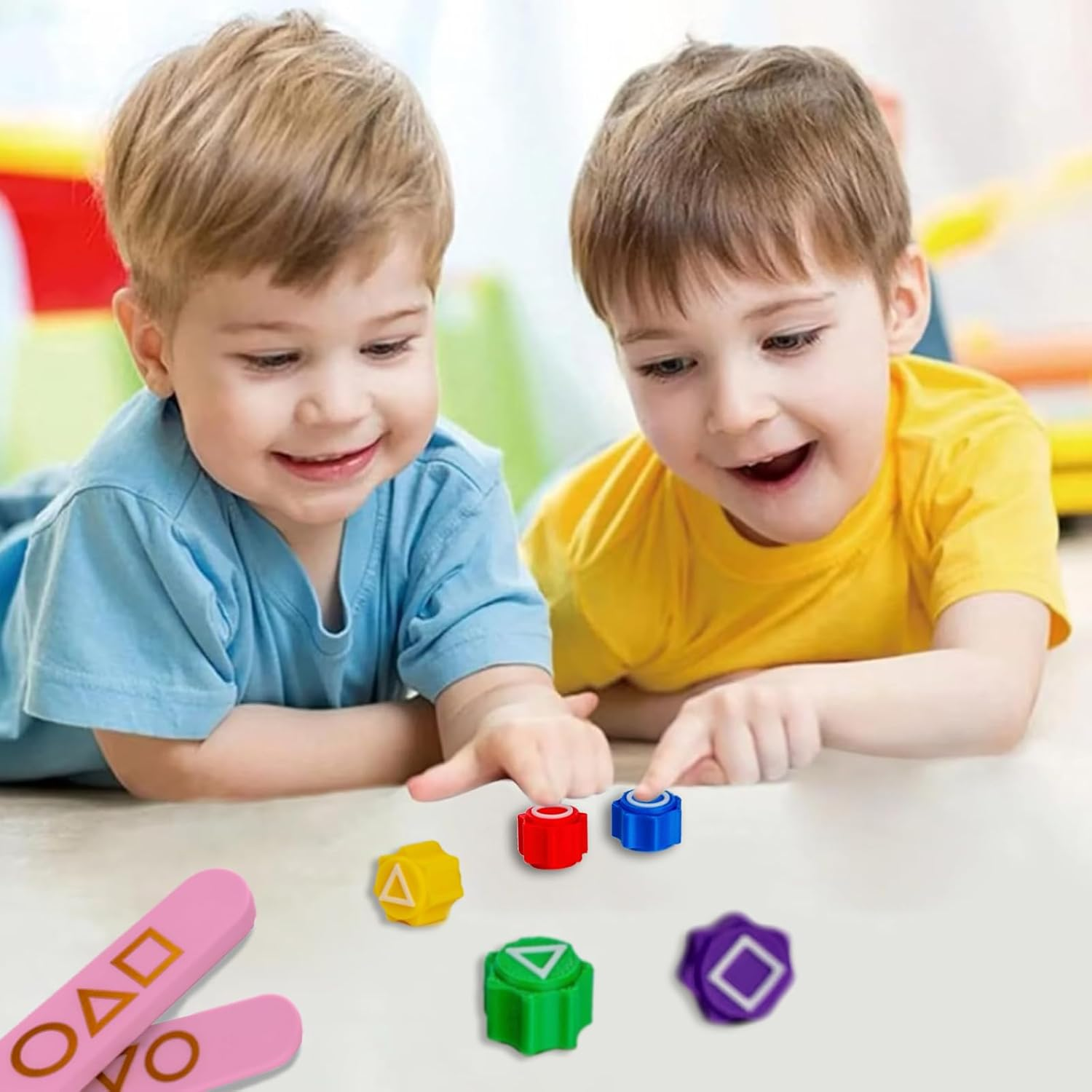 Frolusian Gonggi Game,Gonggi Weighted Korean Game,5 Premium Marbles + Box, Traditional Toss & Catch Dexterity Training, Suitable for Family Gatherings and Social Use(Pink)