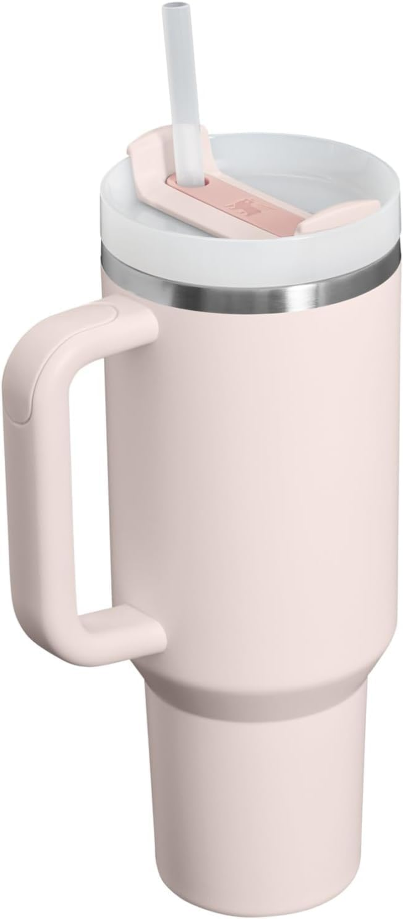Stanley Quencher H2.0 Tumbler with Handle and Straw 40 Oz | Flowstate 3-Position Lid | Cup Holder Compatible for Travel | Insulated Stainless Steel Cup | Bpa-Free | Rose Quartz image number 2