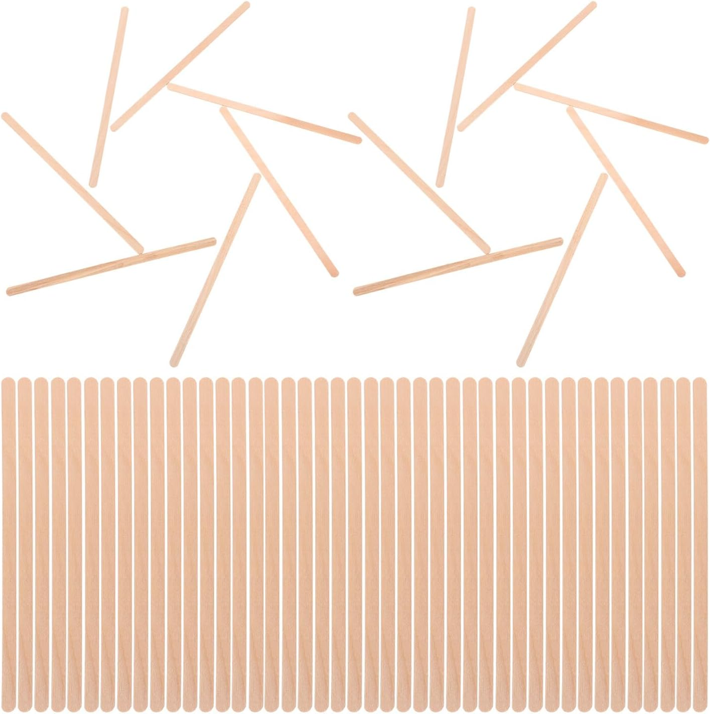 SHOWERORO 250Pcs 14Cm Disposable Wooden Coffee Stirrer Sticks with round Ends for Hot Drinks, Coffee, Tea, Hot Chocolate Mixing Swizzle Sticks for Parties and Bars image number 6