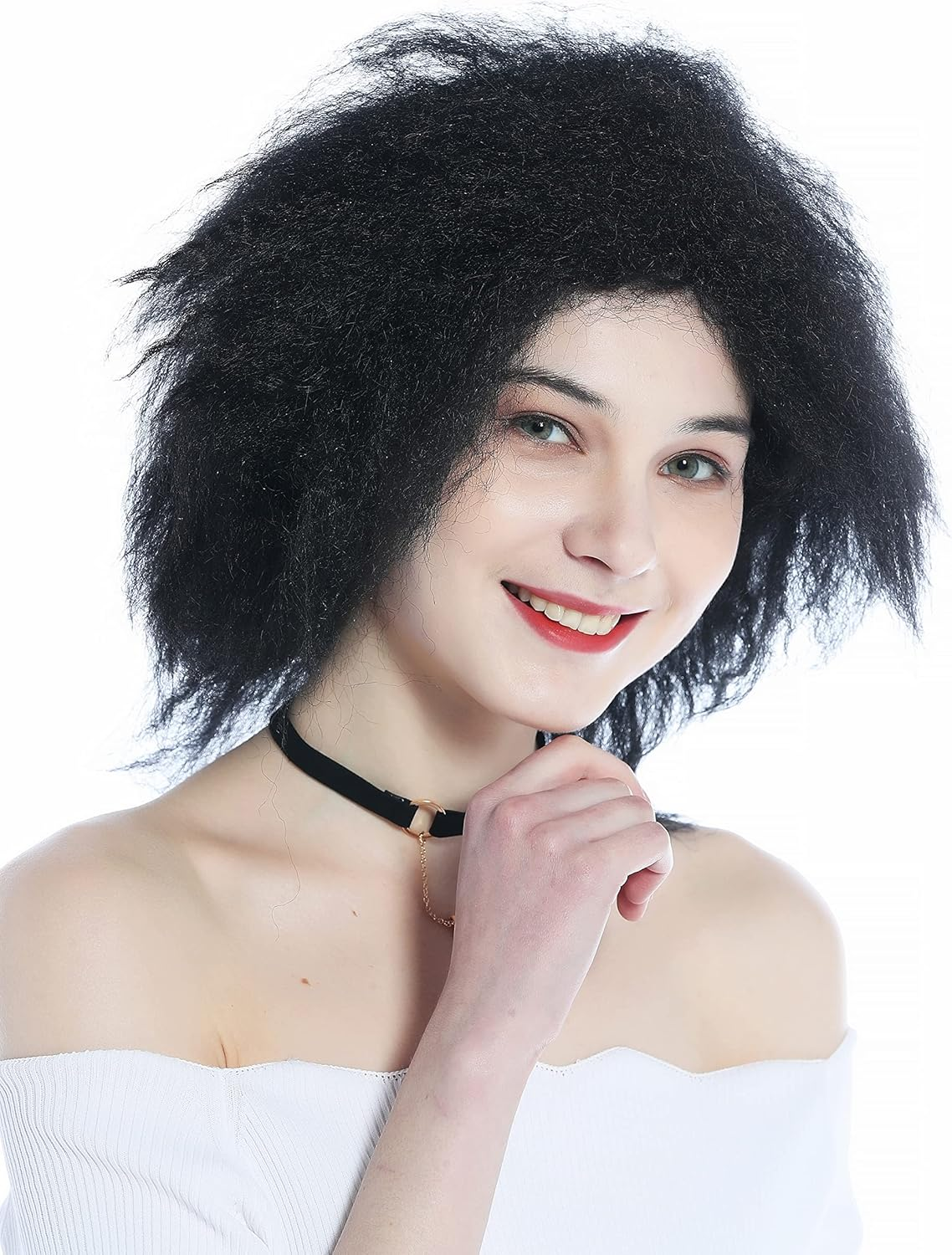 WIG ME up - ZM-1020-1B Unisex Wild Voluminous Creped Curls Crepe Curls Black