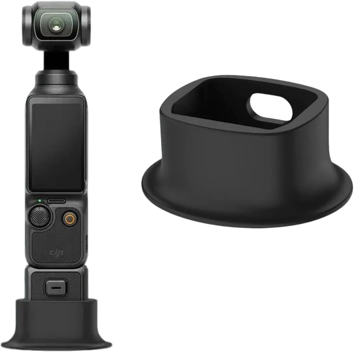 Applicable to Tabletop Stand for DJI Osmo Pocket 3 Black Stable Camera Stand with Reserved Charging Port, Quick Detach Design Ideal for Hands-Free Shooting, Vlogging, Time Lapses Charging