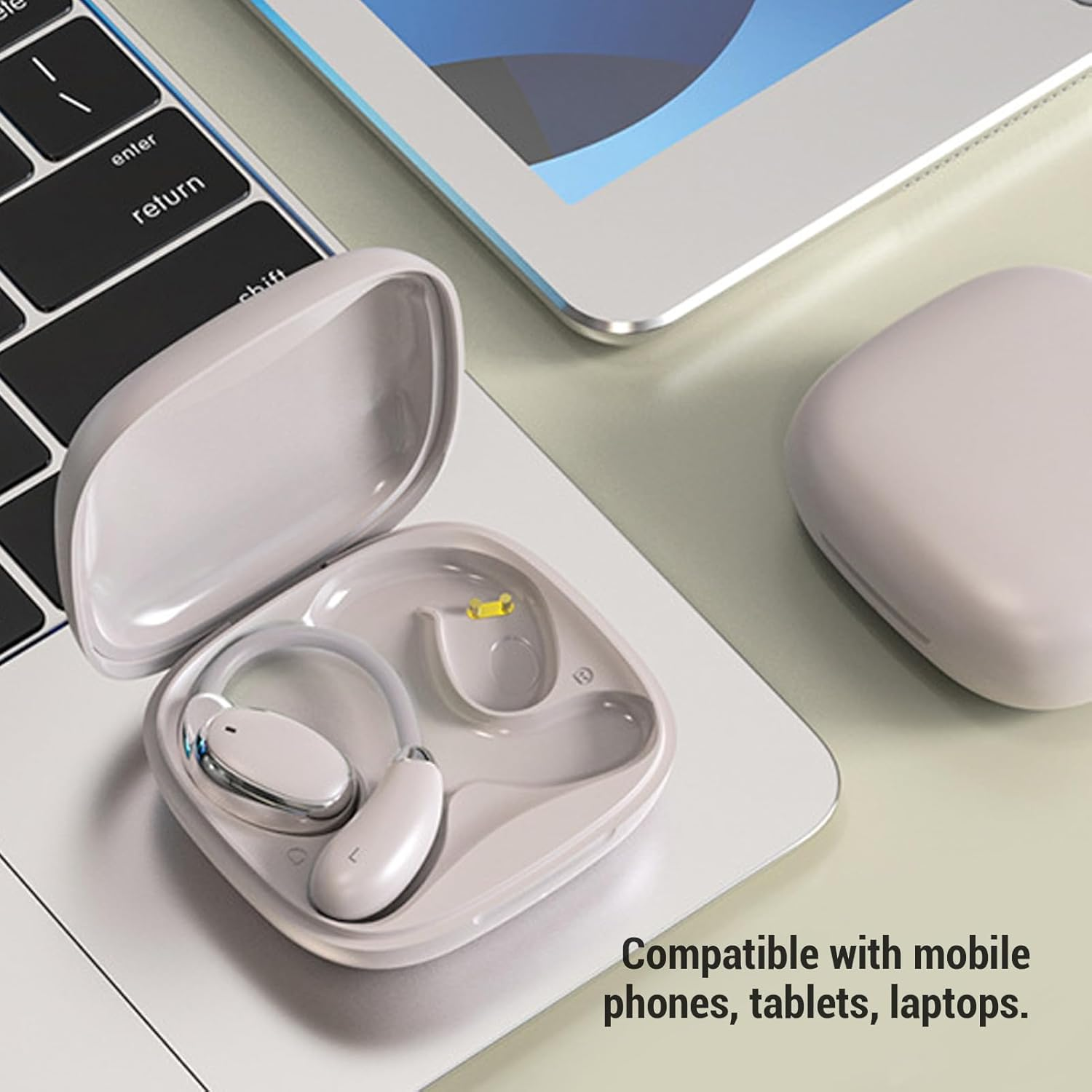 Luocute AI Wireless Stereo Translation Earbuds for Business Translate Travel with 150 Languages, Touch Control Online Simultaneous 5.4 Language Translator Earbuds Ear Hook image number 1