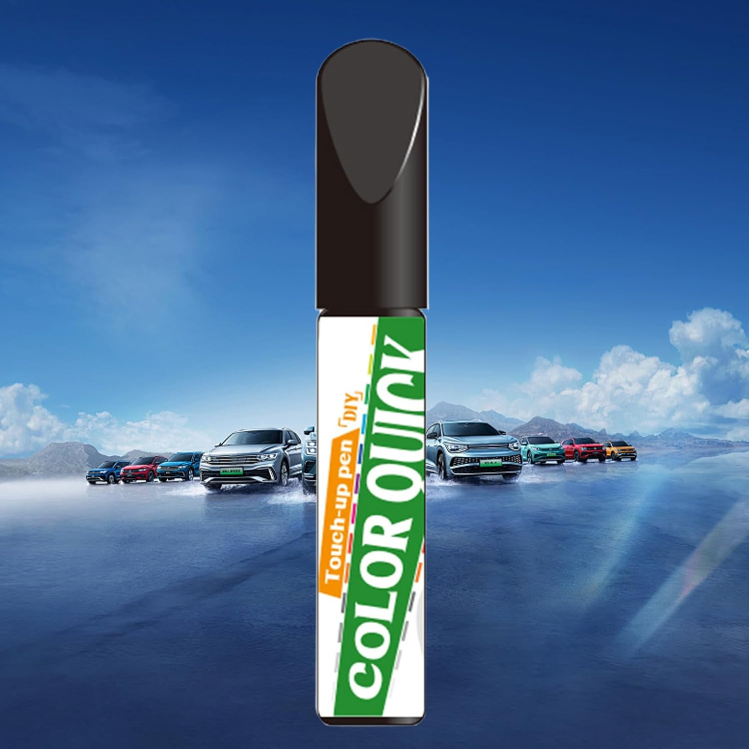 Car Paint Pen - Automotive Paint Scratch Repair Pen - Quick Fix 12Ml Care Quick Drying Remover Blemish All Car Colors Wheel Bumper Rim - Black image number 5