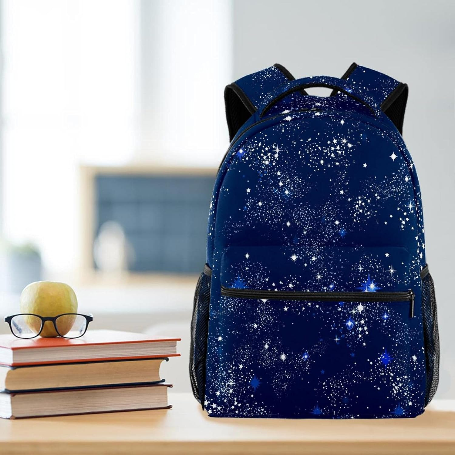 Space Galaxy Zodiac Star Backpack Students Shoulder Bags Travel Bag College School Tote Backpacks image number 1