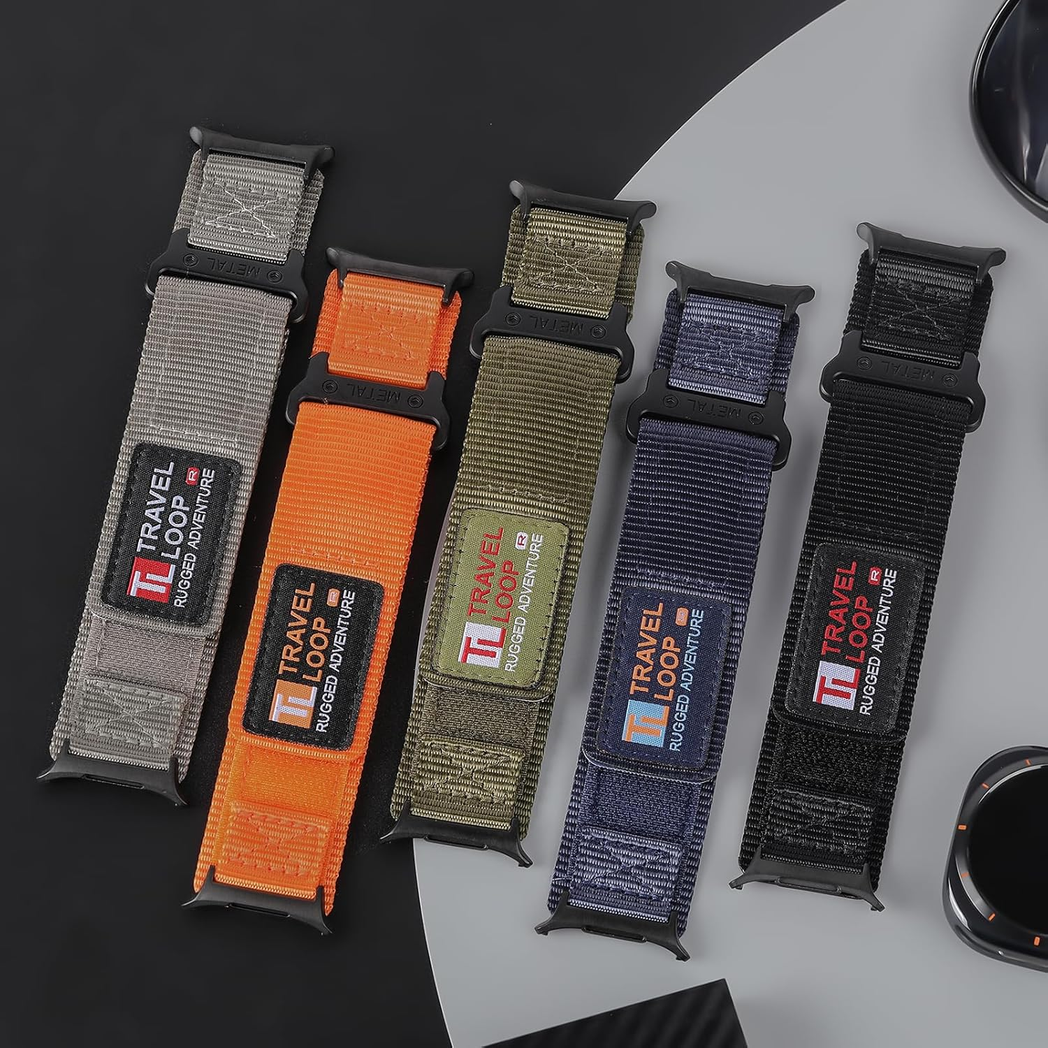 Rugged Nylon Bands for Samsung Galaxy Watch Ultra 2/Ultra 2025 2024 Men,Soft Woven Adjustable Sport Loop Wristbands Strap for Samsung Galaxy Watch 8/7 Ultra 47Mm image number 6