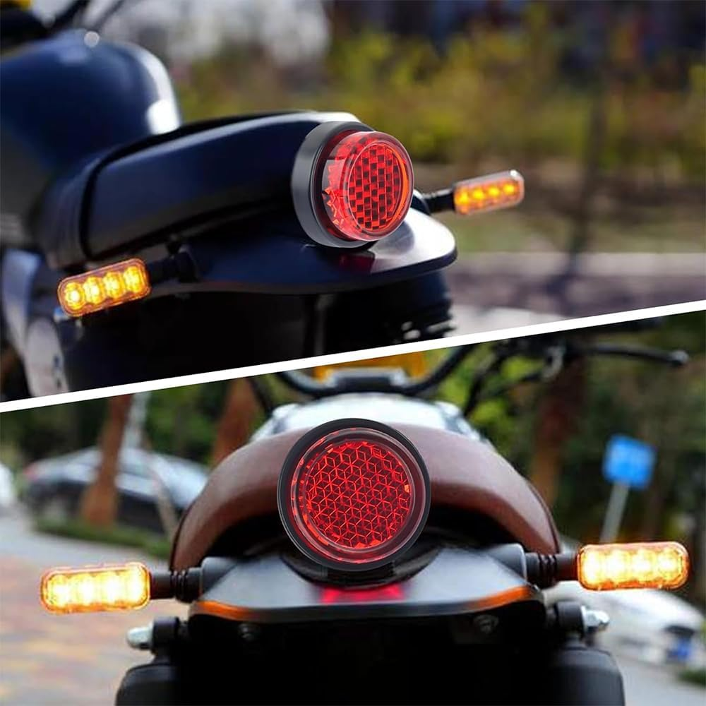 6 PCS Red Reflectors,Motorcycle License Plate Bolts and Nuts,Mini Decorative M5 Screw Tag Bolt,Round Reflective,For Bike, Motobikes, Trailers, Trucks, Boats, Suv'S, Rv'S image number 5