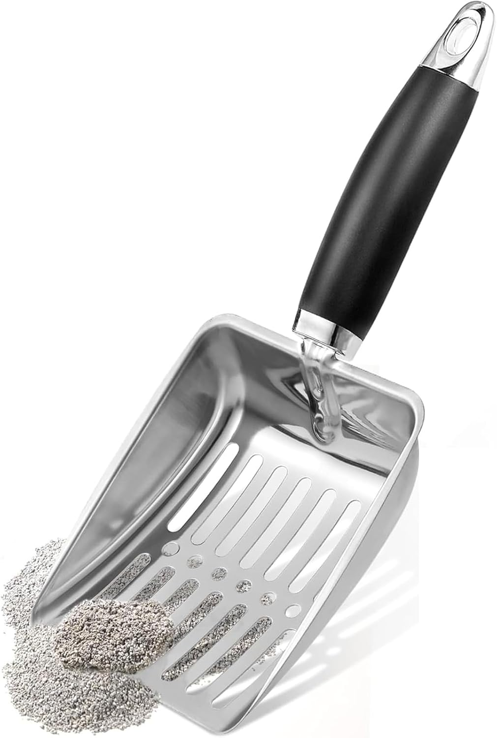 Yeanifeana Cat Litter Scoop, Stainless Steel Rustproof Scooper with Durable Handle, Litter Box Tool for Odor Control & Effortless Cleaning, Cat Litter Box Accessories image number 3