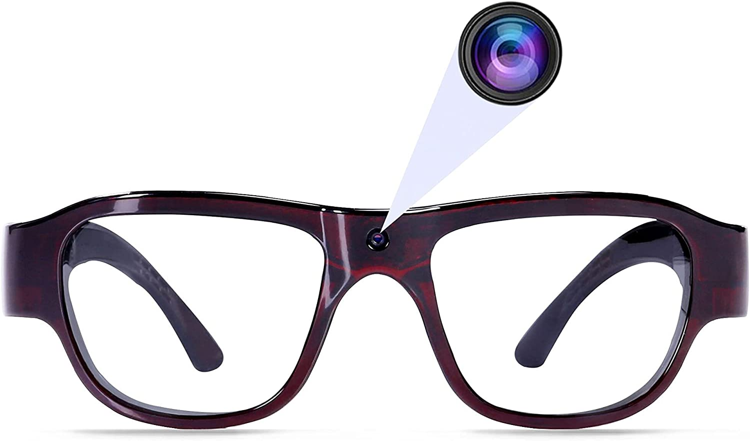 Oho Sunshine 128GB Wifi Camera Glasses,Streaming Video & Photo from Glasses to App by Ultra Full HD Camera