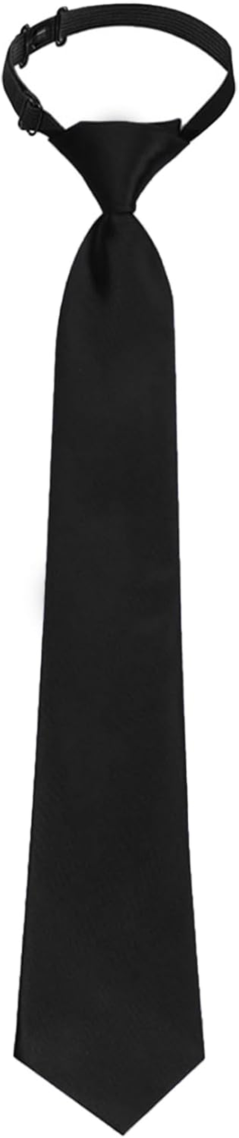 OJIOUI 1Pcs Boys Ties Boy'S Necktie Solid Color Pre-Tied Adjustable Neck Strap Tie for Wedding Graduation School Uniforms