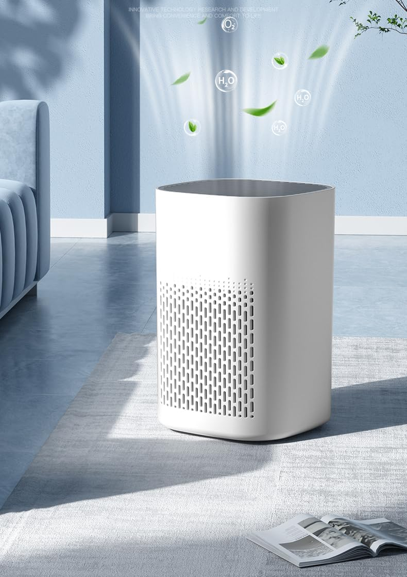Air Purifiers for Bedroom Air Cleaner - H13 HEPA Filters, Fragrance for Better Sleep, Portable Air Purifier 20Db Quiet (Square Air Purifier) image number 5