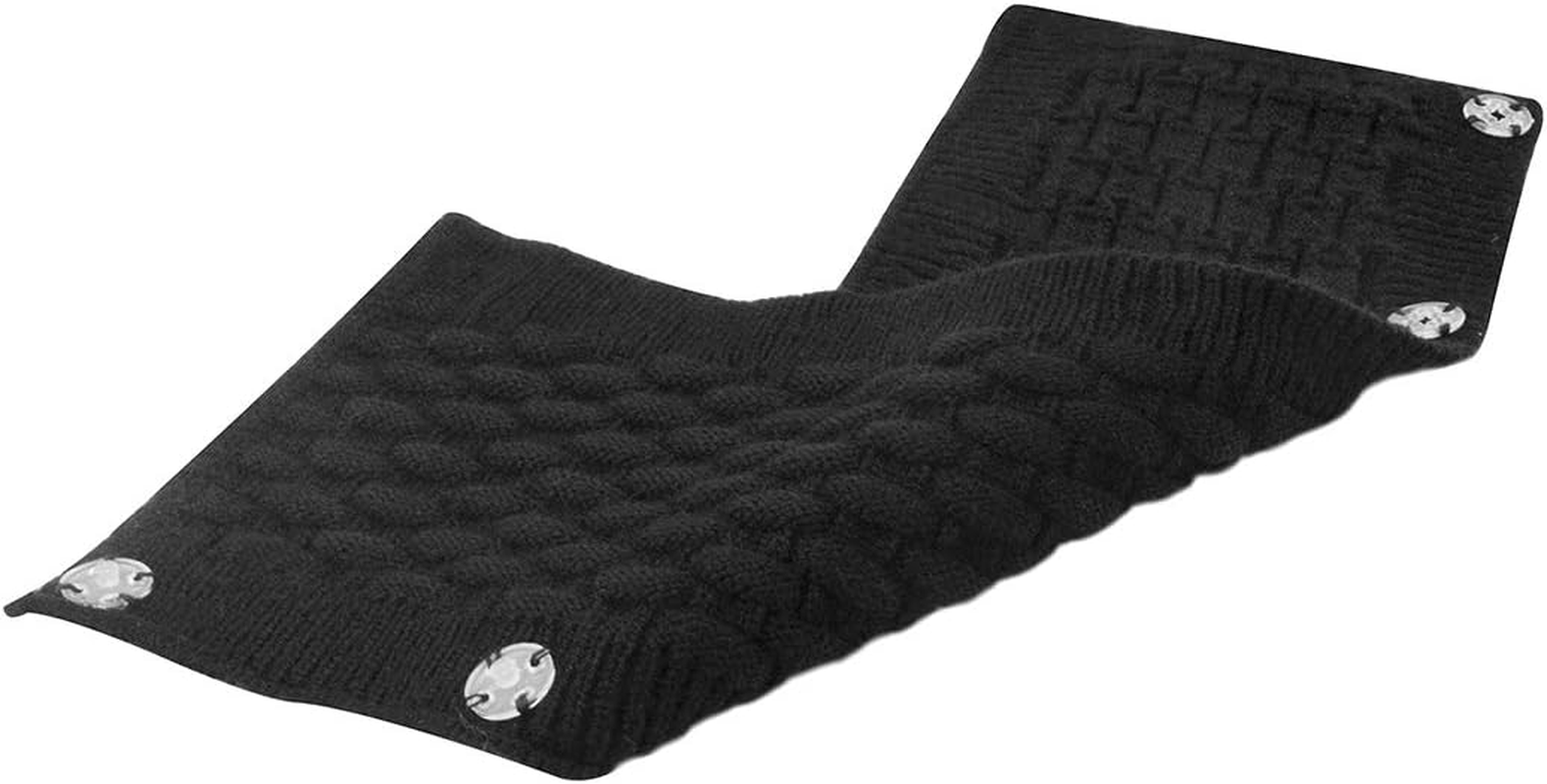 Geekria 2 PCS Knit Fabric Headband Pad Compatible with Bose, AKG, Sennheiser, Sony Headphones, Replacement Band Repair Part (Black + Gray) - Black + Gray image number 2