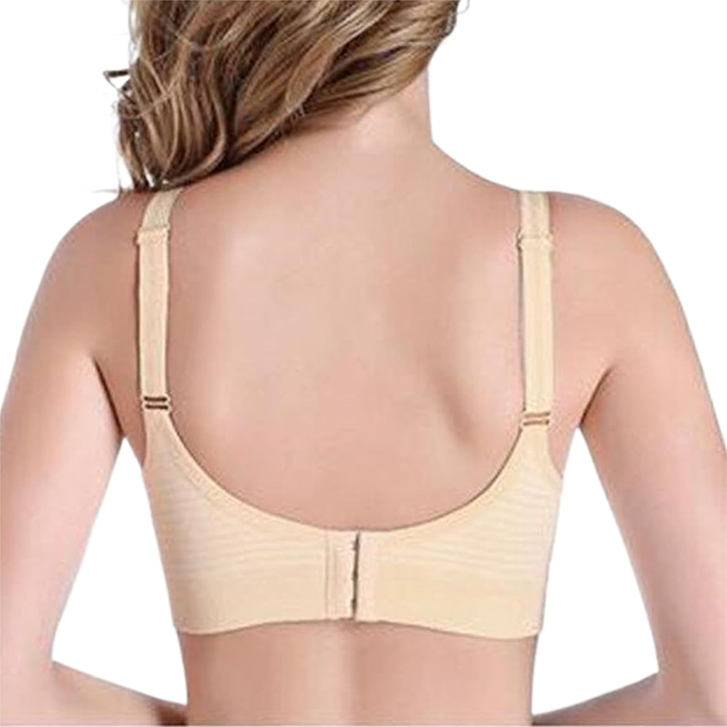 Dress Cici Hands Free Breastfeeding Nursing Bra for Large Breast, Front Clip Maternity Pregnancy Bras, 2 PCS image number 1